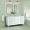 James Martin Vanities 60'' Double Vanity, Bright White w/ 3 CM Victorian Silver Quartz Top 485-V60D-BW-3VSL - alternate 2